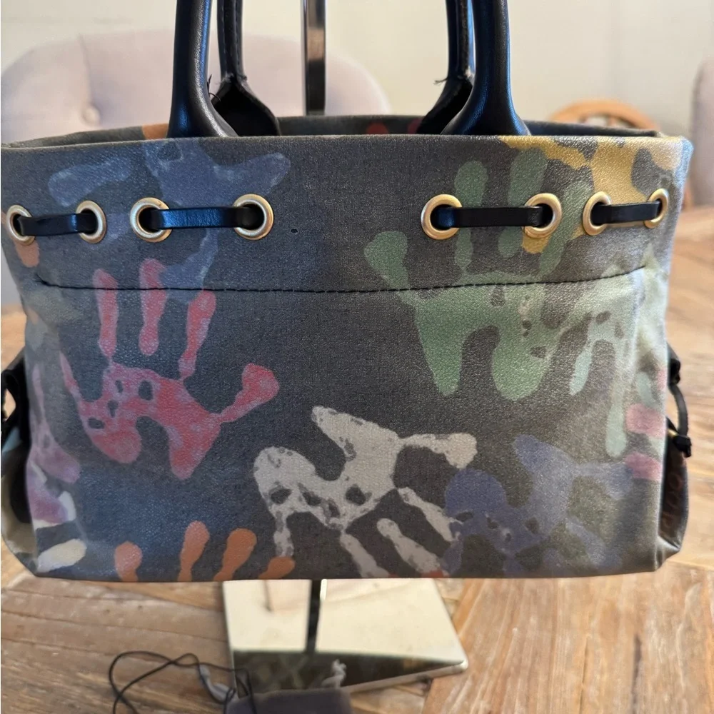 Dooney & Bourke Multicolor Handprint Bag Bundle